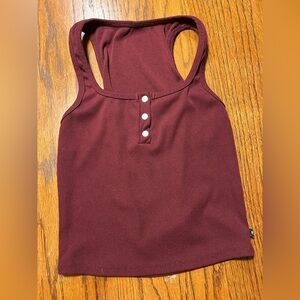 Women's Burgundy Tank Top